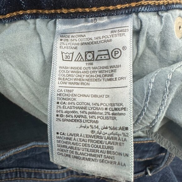 Old Navy Curvy Mid Rise Bootcut Women's size 10 Dark Wash Blue Denim Jeans - Picture 4 of 5